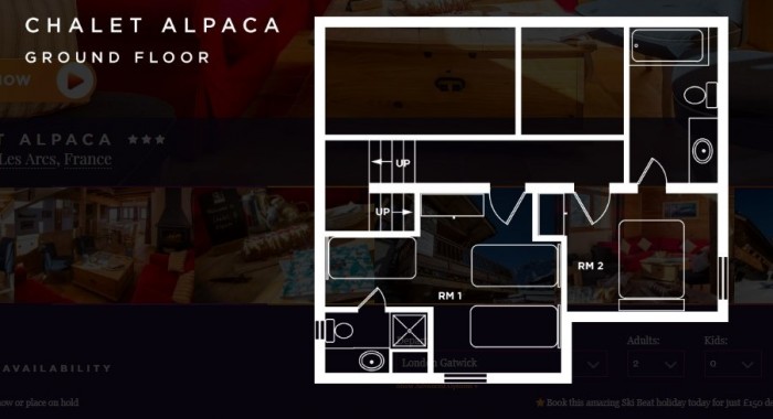 Chalet Alpaca, Les Arcs: Plan Peisey ski chalet, image 6